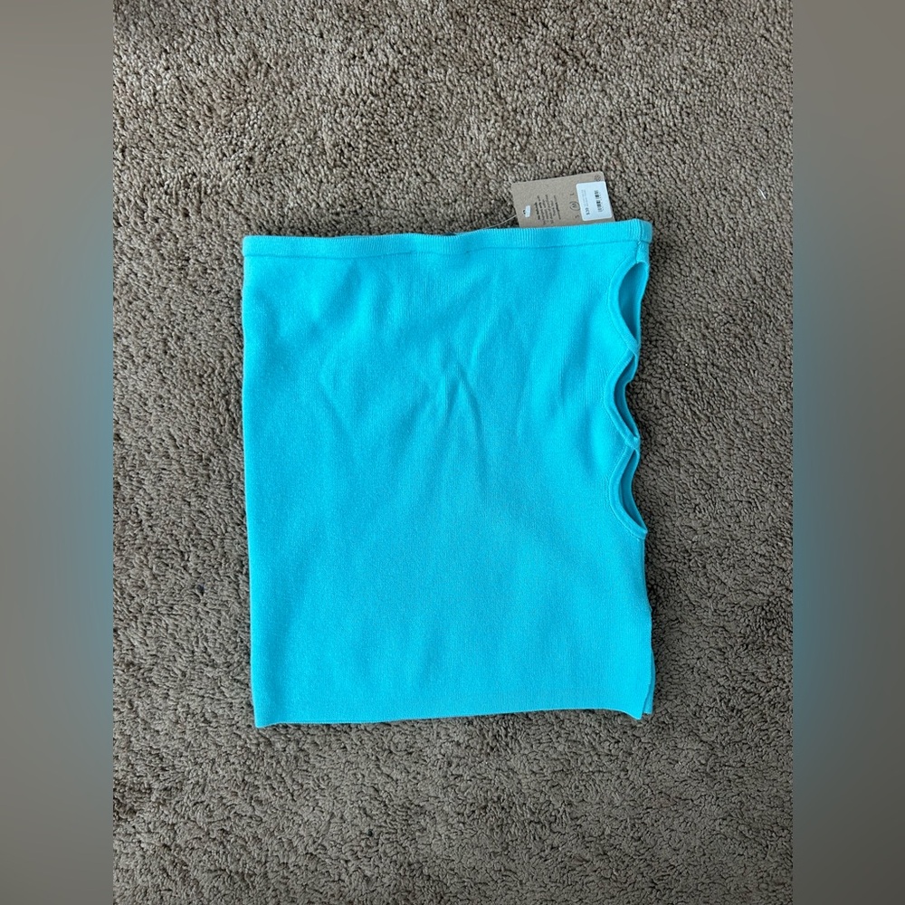 Cotton Candy LA Slit Cut Mini Skirt/ Ocean
